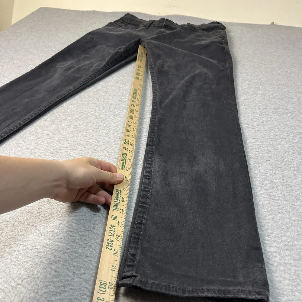 True Religion Jeans Mens 31x32 Gray Ricky Relaxed Straight Cotton Blend Denim
